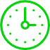 Uhr als Icon für kurze Lieferzeiten