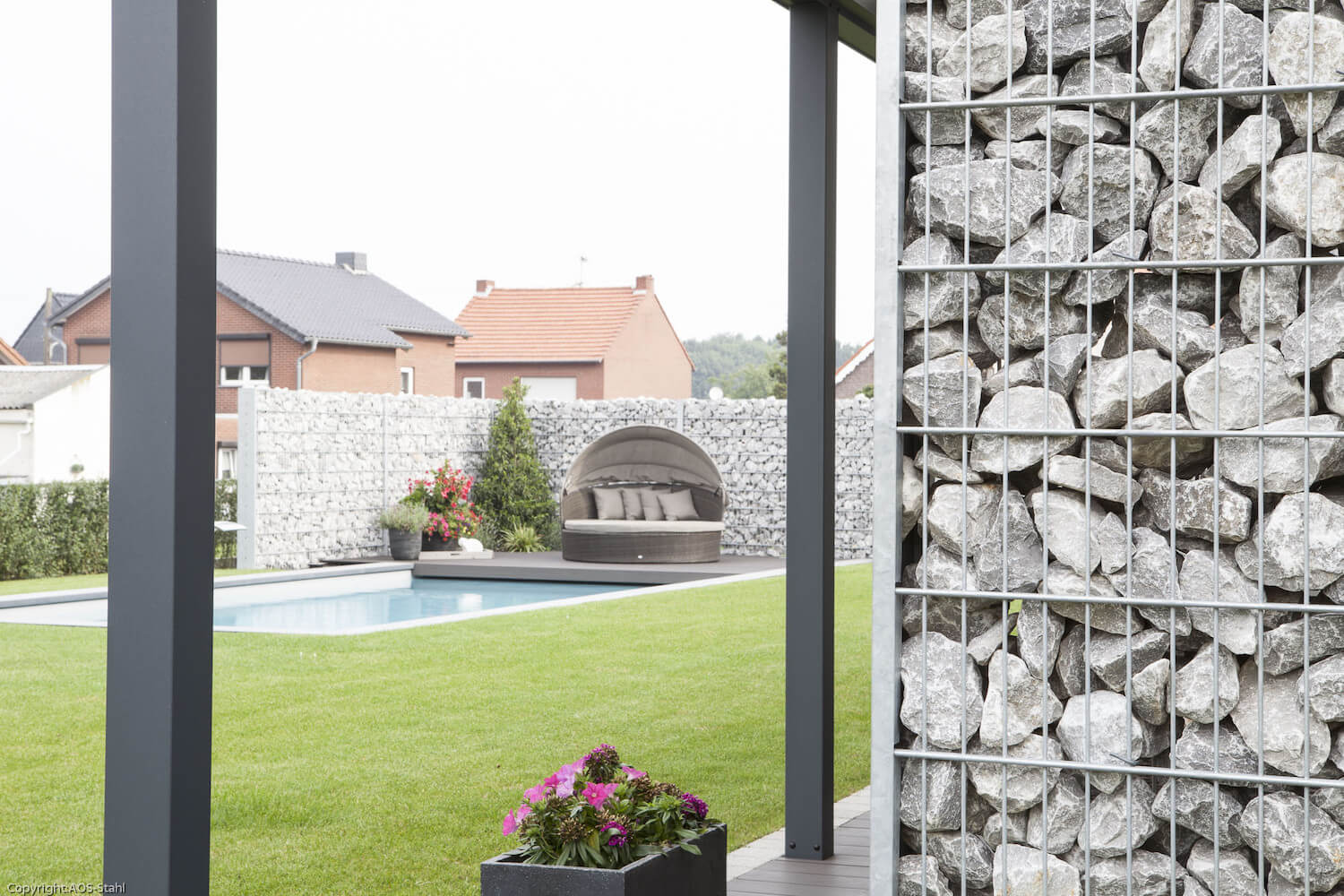 Schacht garden A1 ZaunPartner Gabionenzaun-Systeme 1 Schacht garden A1 ZaunPartner Gabionenzaun-Systeme 1