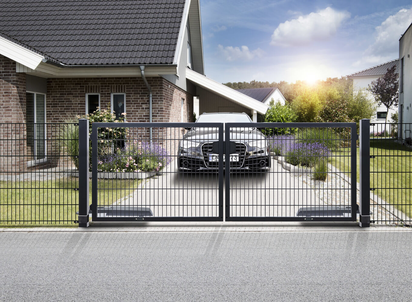 Schacht garden A1 ZaunPartner Einfahrtstor VARIO trend 1 Schacht garden A1 ZaunPartner Einfahrtstor VARIO trend 1