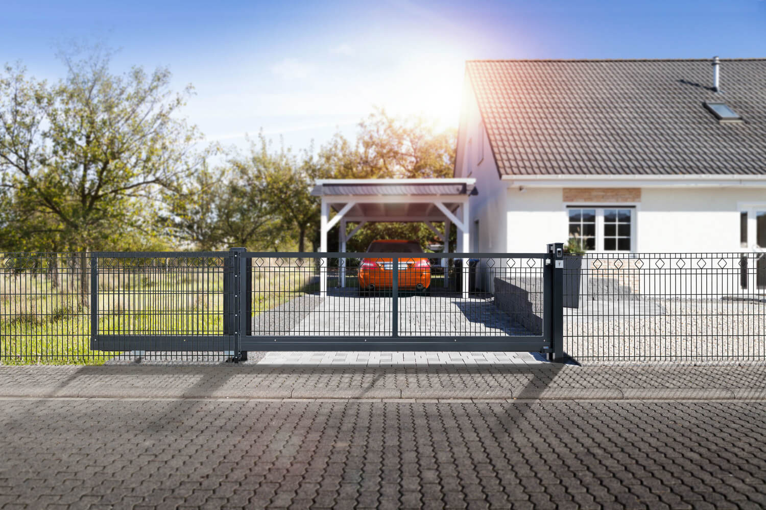 Schacht garden A1 ZaunPartner Torsysteme Schiebetor V-Star Schacht garden A1 ZaunPartner Torsysteme Schiebetor V-Star