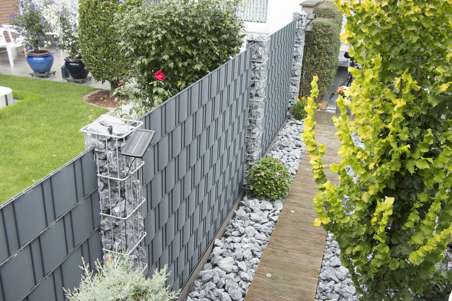 Schacht garden A1 ZaunPartner Zaun-Sichtschutz vorkonfektioniert BLICKDICHT pro easy 2 Schacht garden A1 ZaunPartner Zaun-Sichtschutz vorkonfektioniert BLICKDICHT pro easy 2