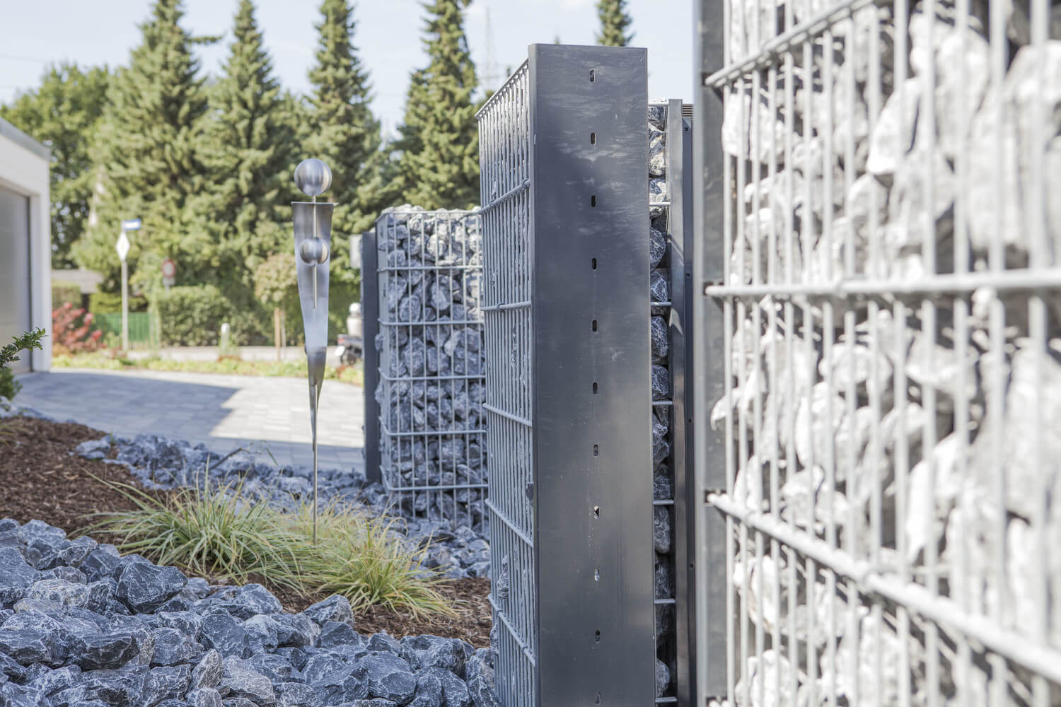 Schacht garden A1 ZaunPartner Gabionenzaun-System SAPHIR 1 Schacht garden A1 ZaunPartner Gabionenzaun-System SAPHIR 1